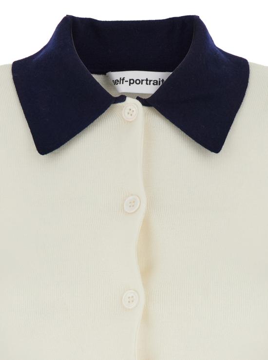 25FW 셀프 포트레이트 긴팔 티셔츠 PF25097CCCREAM White - SELF PORTRAIT