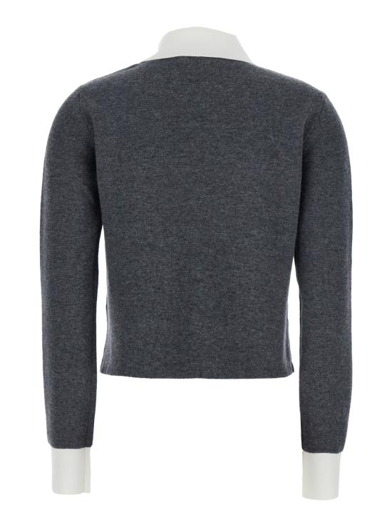 25FW 셀프 포트레이트 긴팔 티셔츠 PF25048CGRGREY Grey - SELF PORTRAIT