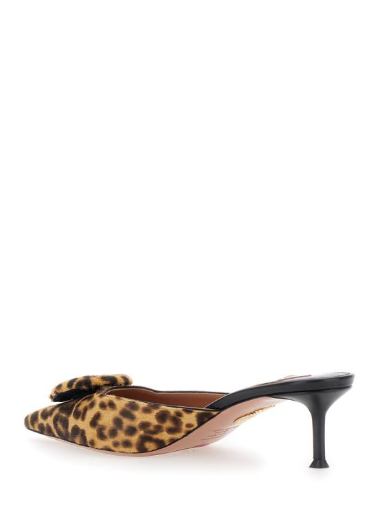 25FW 아쿠아주라 뮬/슬리퍼 THPMIDM0LYNNA0 Brown - AQUAZZURA