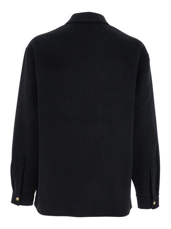 25FW 드롤드무슈 긴팔 셔츠 HJT254WO031BL Black - DROLE DE MONSIEUR