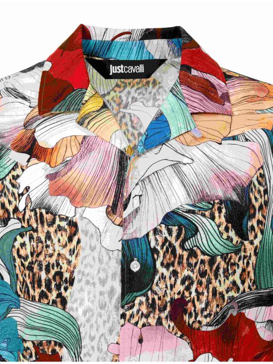 25SS 저스트까발리 반팔 셔츠 78OALY00 CNY07MS3 MultiColour - JUST CAVALLI