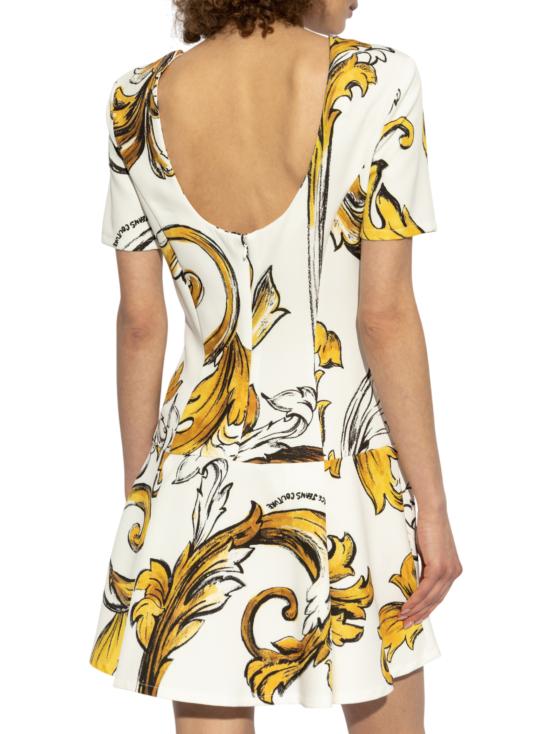 25SS 베르사체 미디 원피스 78HAO908 NS636G03 White - VERSACE