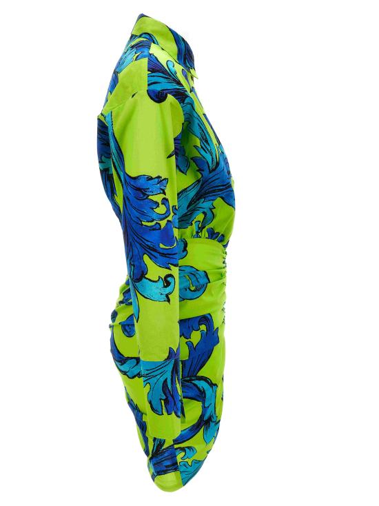 25SS 베르사체 숏 원피스 78HAO902 NS644166 Green - VERSACE