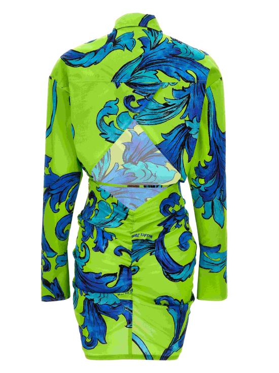 25SS 베르사체 숏 원피스 78HAO902 NS644166 Green - VERSACE