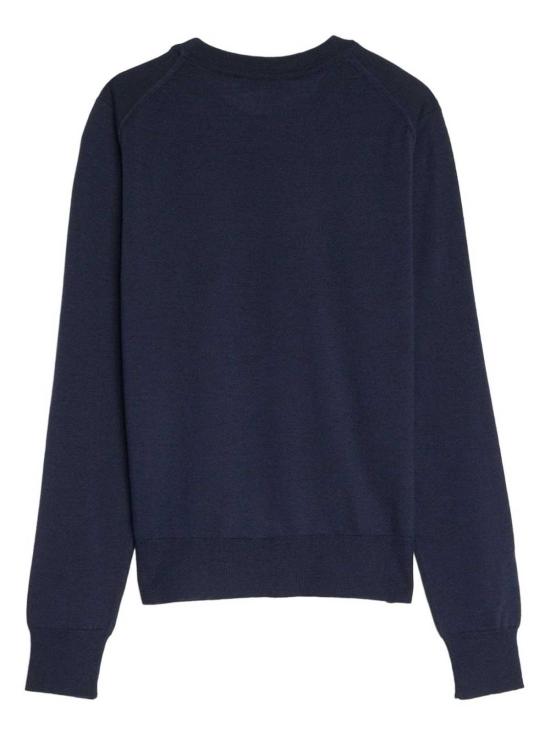 25SS 메종키츠네 베이비 폭스 패치 레귤러 스웨터 MW00816KT1036P492 Blue - MAISON KITSUNE