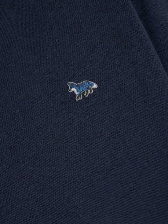 25SS 메종키츠네 베이비 폭스 패치 레귤러 스웨터 MW00816KT1036P492 Blue - MAISON KITSUNE