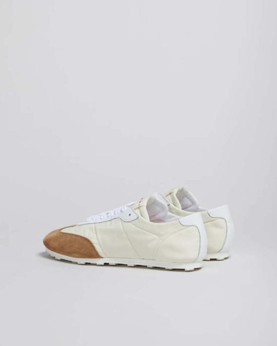  마르니 스니커즈 오프 화이트 나일론 소프티 축구  화이트 - MARNI