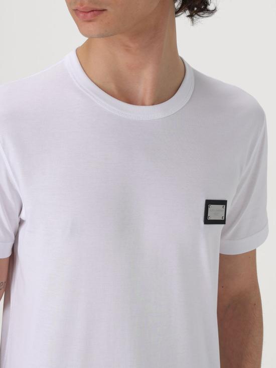 25FW 돌체앤가바나 반팔 티셔츠 G8PT1TG7F2I W0800 White - DOLCE & GABBANA