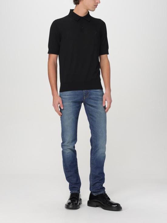 25FW 돌체앤가바나 폴로 티셔츠 GXZ02ZJBSK3 N0000 Black - DOLCE & GABBANA