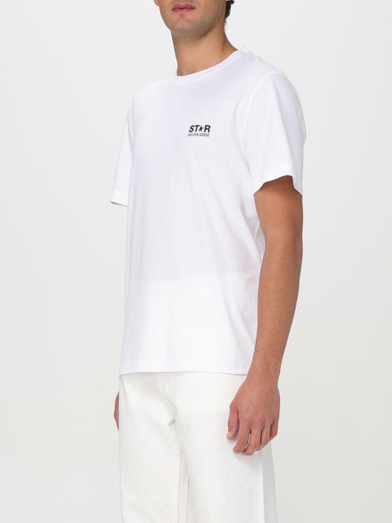 25FW 골든구스 반팔 티셔츠 GMP01220P00087910283 White - GOLDEN GOOSE