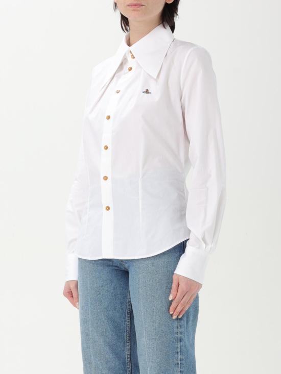 25FW 비비안웨스트우드 셔츠 15010060W009Q A401 White - VIVIENNE WESTWOOD