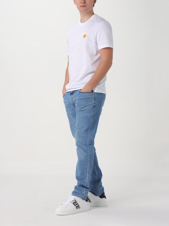 25FW 베르사체 반팔 티셔츠 10084811A08489 1W000 White - VERSACE