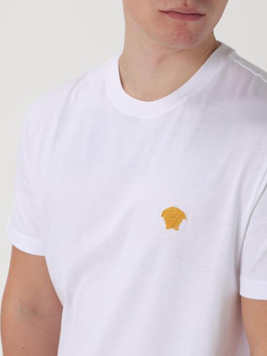 25FW 베르사체 반팔 티셔츠 10084811A08489 1W000 White - VERSACE