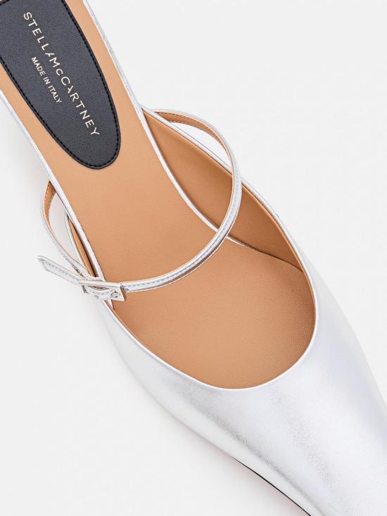 25FW 스텔라 맥카트니 뮬/슬리퍼 810536AP0AS0 8000 Silver - STELLA MCCARTNEY