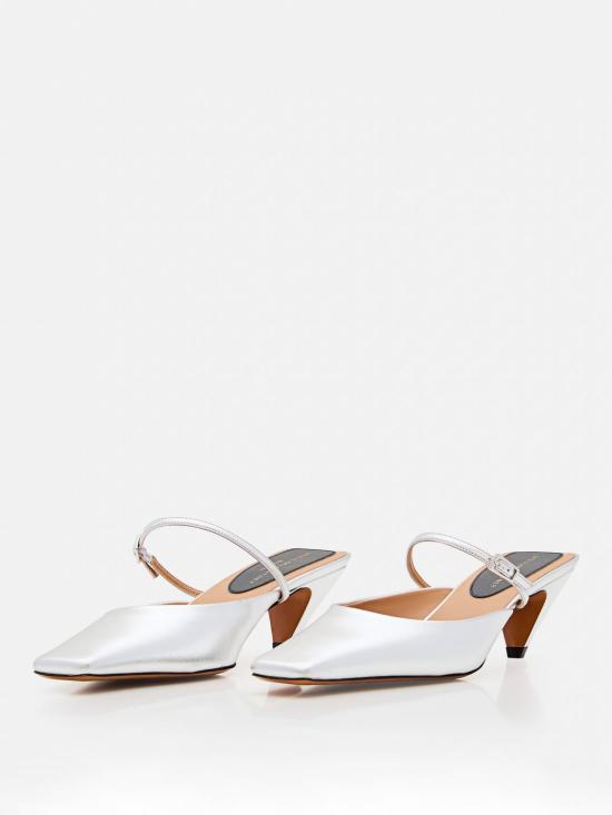 25FW 스텔라 맥카트니 뮬/슬리퍼 810536AP0AS0 8000 Silver - STELLA MCCARTNEY