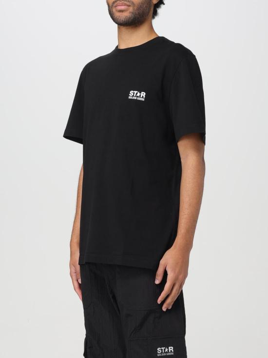 25FW 골든구스 반팔 티셔츠 GMP01220P00087980203 Black - GOLDEN GOOSE