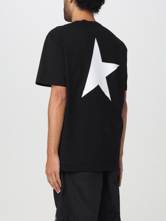 25FW 골든구스 반팔 티셔츠 GMP01220P00087980203 Black - GOLDEN GOOSE