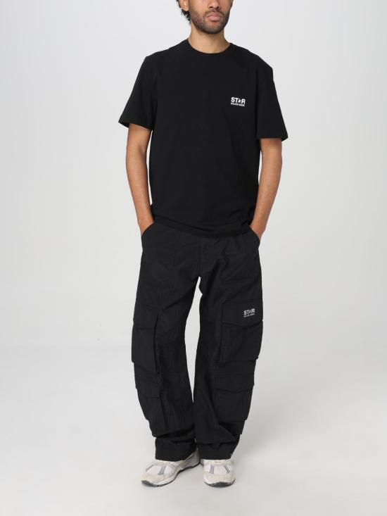 25FW 골든구스 반팔 티셔츠 GMP01220P00087980203 Black - GOLDEN GOOSE