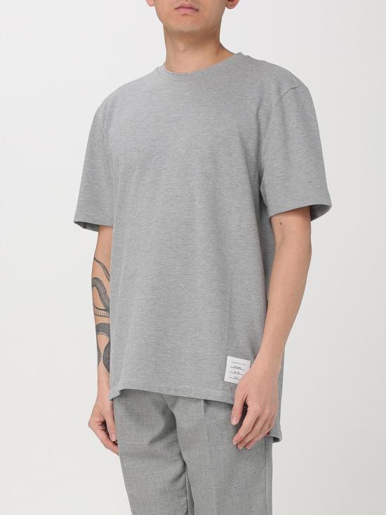 25FW 톰브라운 반팔 티셔츠 MJS056A00050 055 Grey - THOM BROWNE