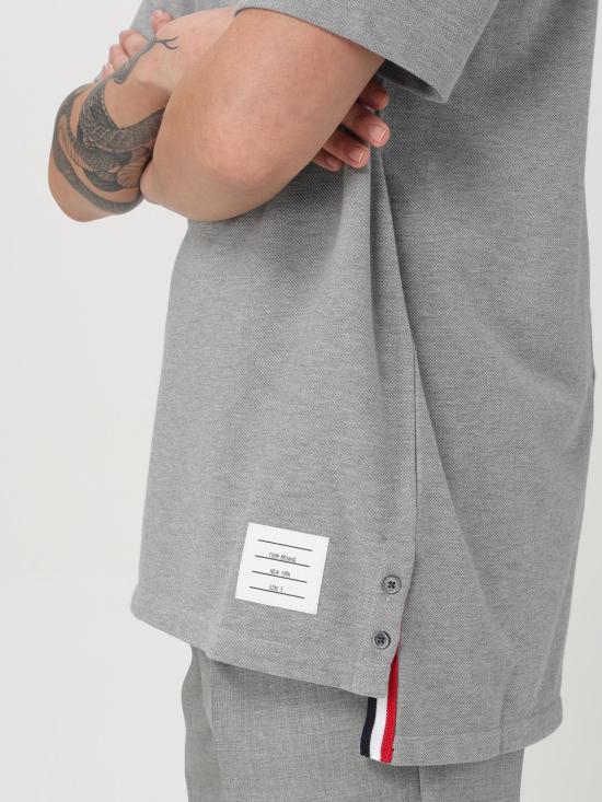 25FW 톰브라운 반팔 티셔츠 MJS056A00050 055 Grey - THOM BROWNE