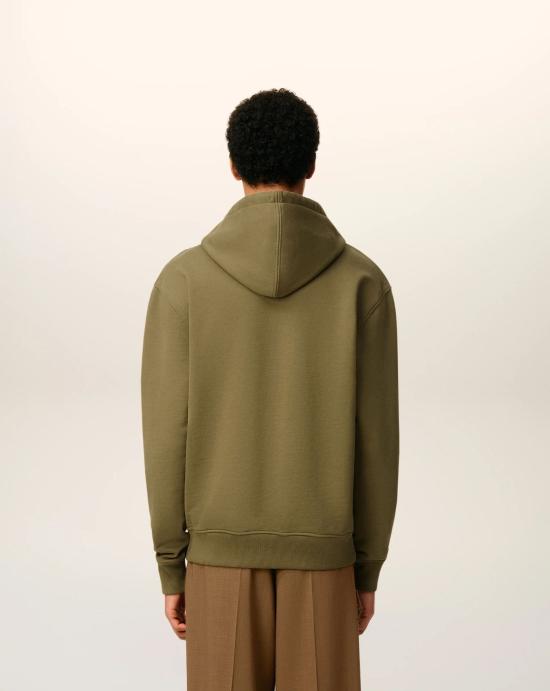 24FW 아미 스몰 하트 로고 후드 티셔츠 HSW764730 298 Brown - AMI