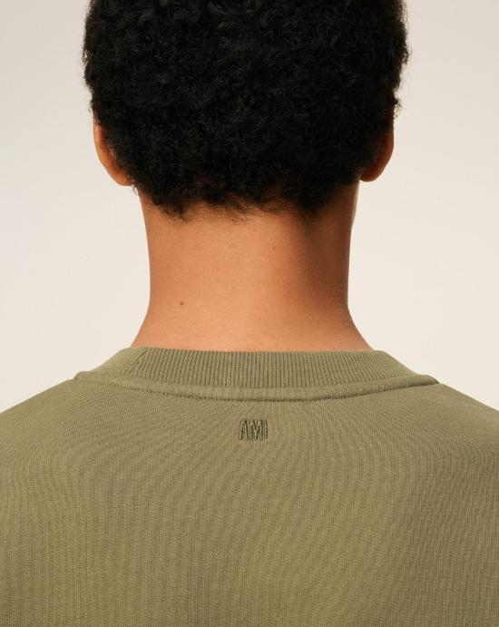 24FW 아미 ADC 크루넥 스웨트 셔츠  HSW763730 298 Brown - AMI