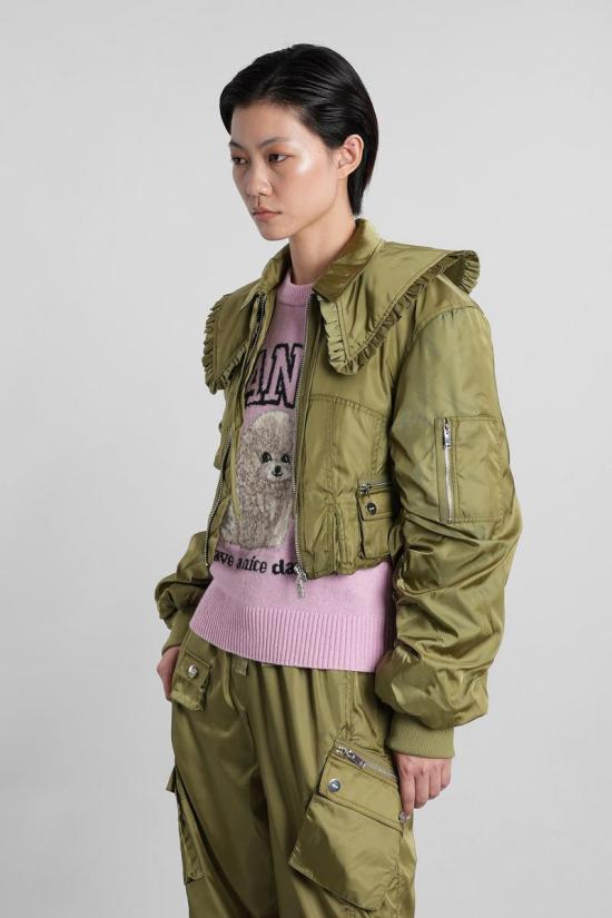 25FW 가니 자켓 423003 W0410 GREEN - GANNI