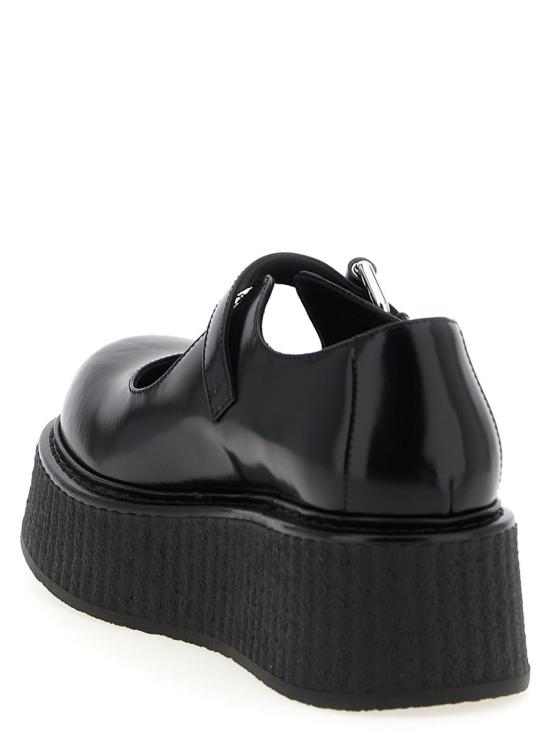 25FW 모스키노 플랫 슈즈 MA10806I1NMG500A Black - MOSCHINO