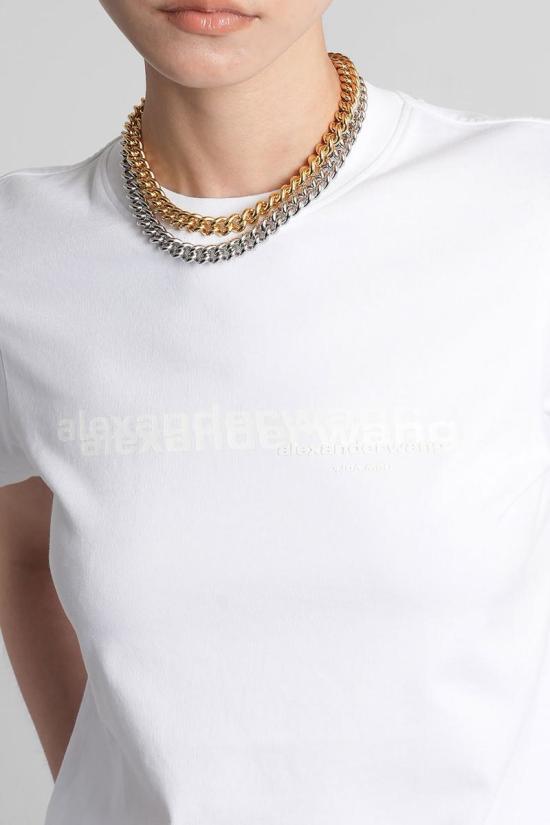 25FW 알렉산더 왕 반팔 티셔츠 423064 1CC3251103 WHITE - ALEXANDER WANG