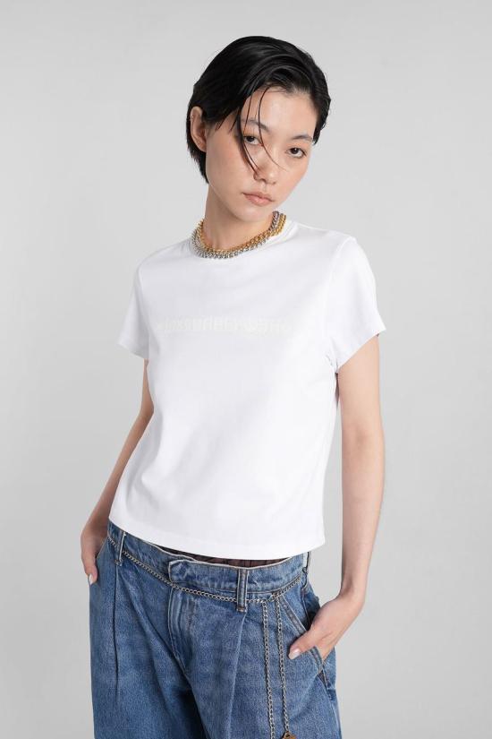 25FW 알렉산더 왕 반팔 티셔츠 423064 1CC3251103 WHITE