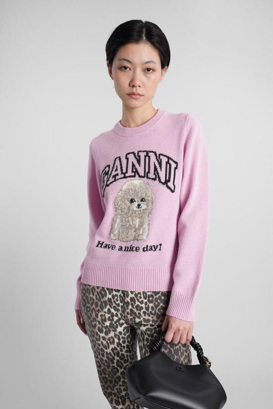 25FW 가니 스웨터 421837 K2499 Pink