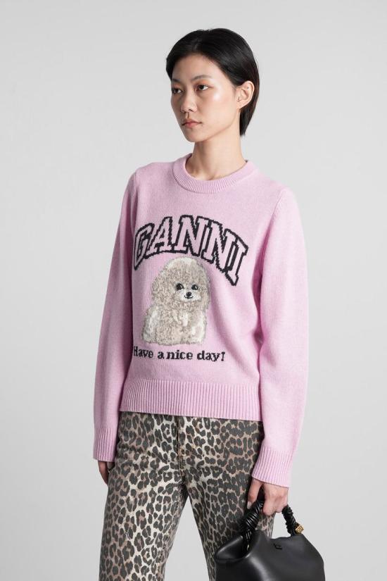 25FW 가니 스웨터 421837 K2499 Pink - GANNI