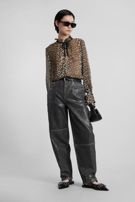 25FW 가니 데님 팬츠 423006 J1803 Black - GANNI