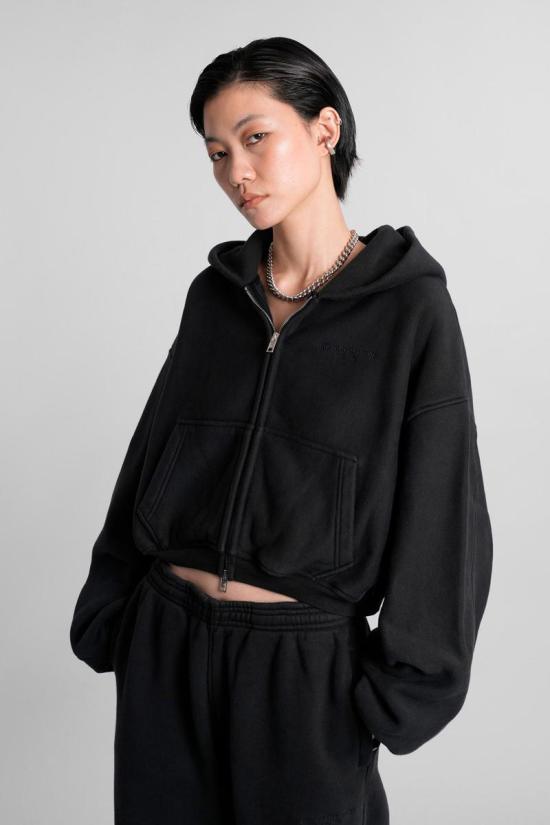 25FW 알렉산더 왕 후드 티셔츠 423062 1CC3251057 Black - ALEXANDER WANG