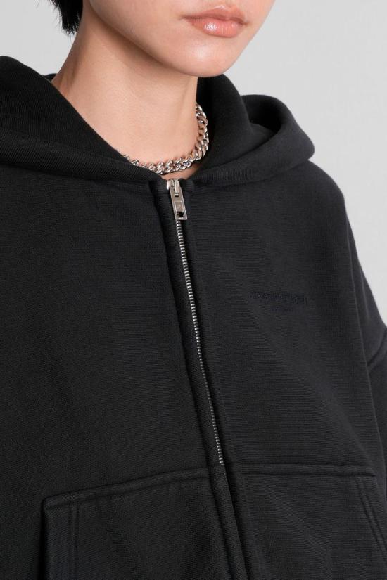 25FW 알렉산더 왕 후드 티셔츠 423062 1CC3251057 Black - ALEXANDER WANG