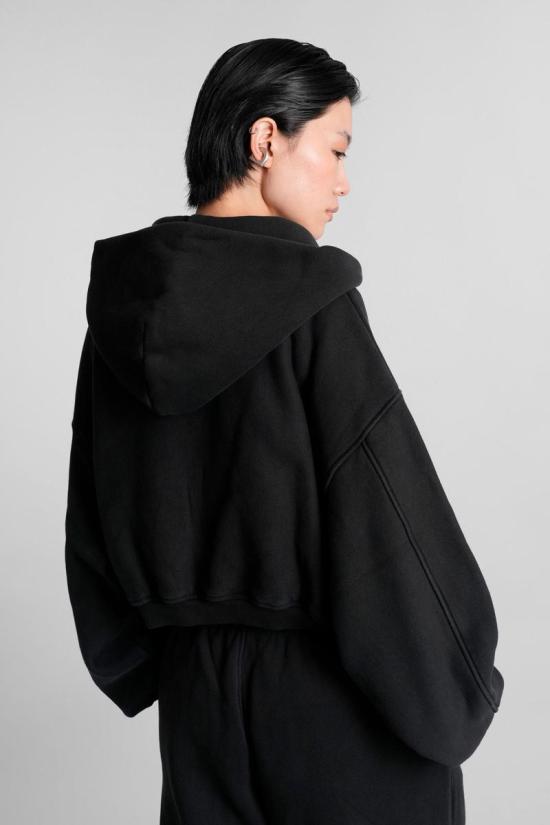 25FW 알렉산더 왕 후드 티셔츠 423062 1CC3251057 Black - ALEXANDER WANG