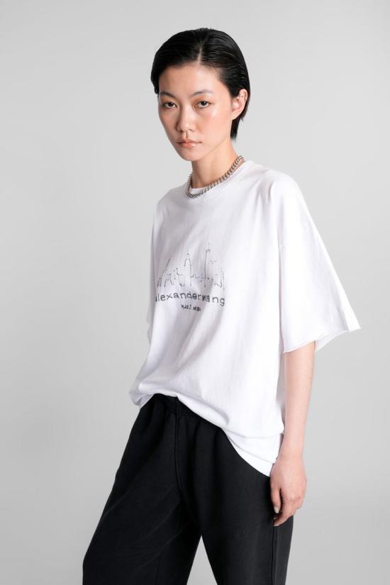 25FW 알렉산더 왕 반팔 티셔츠 423077 UCC3251842 WHITE - ALEXANDER WANG