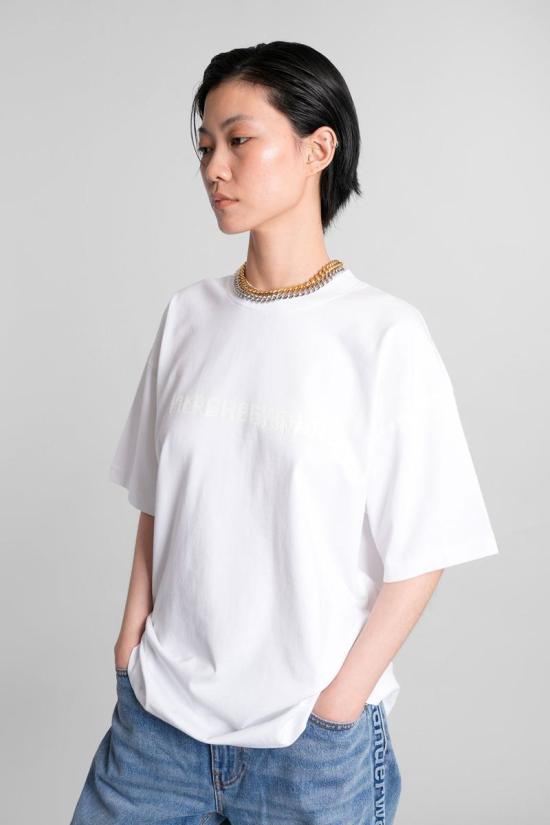 25FW 알렉산더 왕 반팔 티셔츠 423079 UCC3251847 WHITE - ALEXANDER WANG