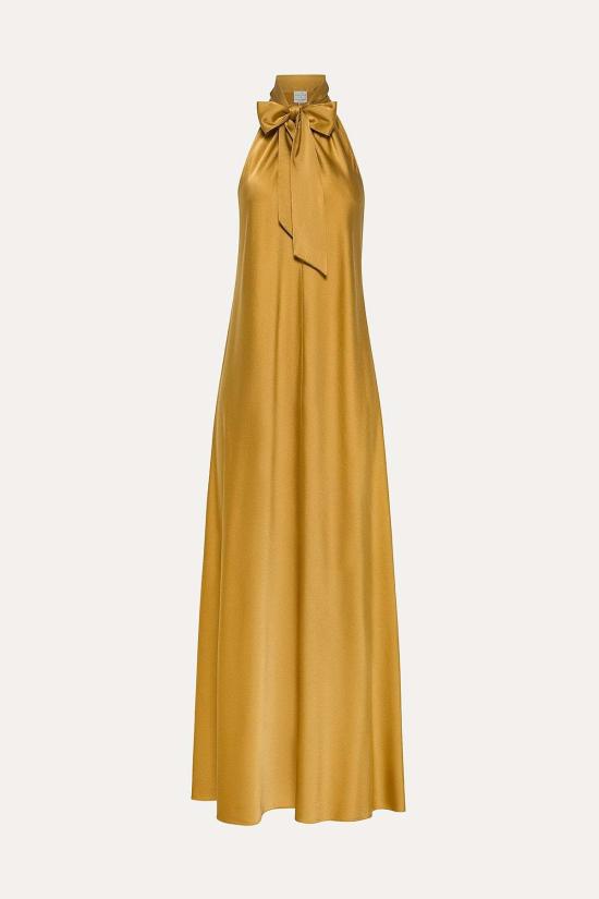  포르테포르테 롱 원피스 Forte Forte 실크 암브라 보우 드레스 암브라