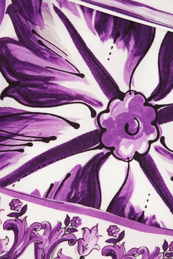 25FW 돌체앤가바나 블라우스 F5G67THI1TK IP3TN MIX MAIOLICA VIOLA - DOLCE & GABBANA