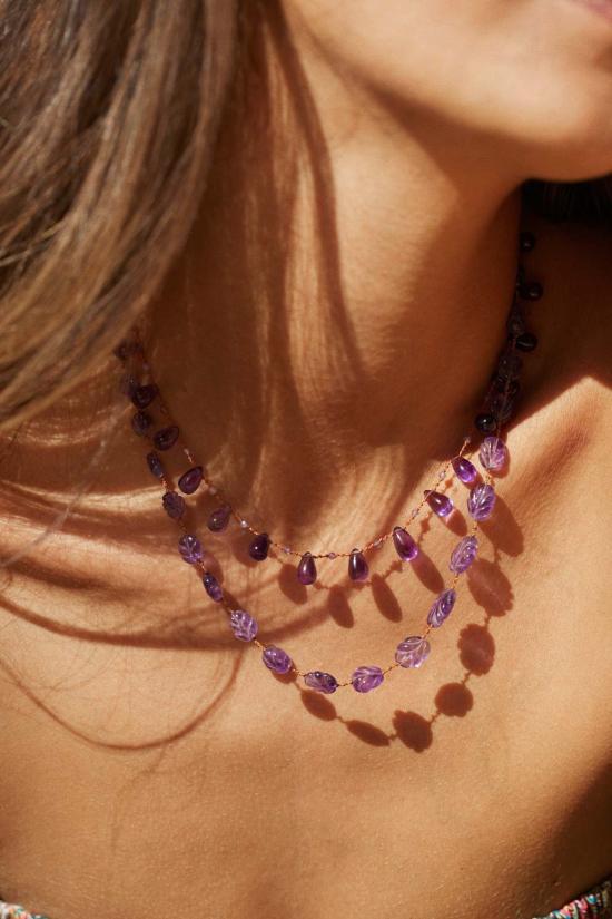  이바렌 목걸이/팬던트 니일로 드롭스 & 비즈 목걸이 - IVARENE