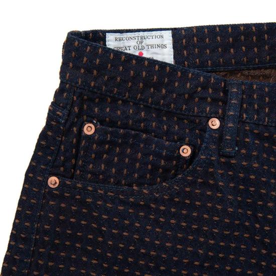  스튜디오 다치산 데님 팬츠 스튜디오 다르티산 감색 수렴 사시코 청바지 - STUDIO D'ARTISAN