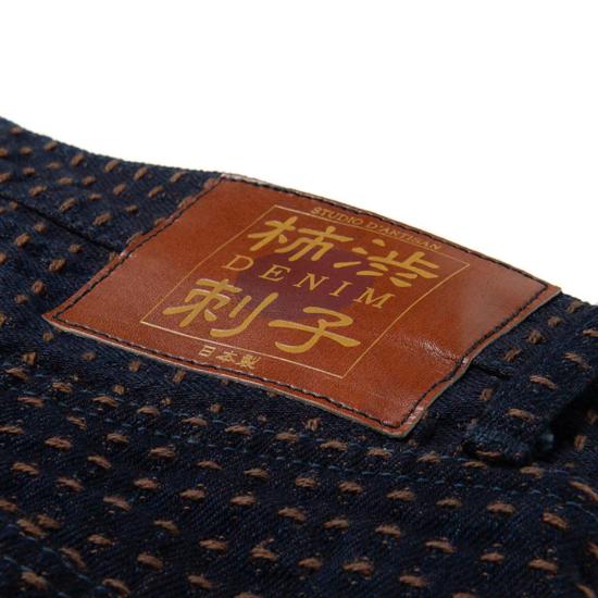  스튜디오 다치산 데님 팬츠 스튜디오 다르티산 감색 수렴 사시코 청바지 - STUDIO D'ARTISAN