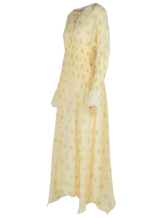 25FW 가니 롱 원피스 W0741277 Ivory - GANNI