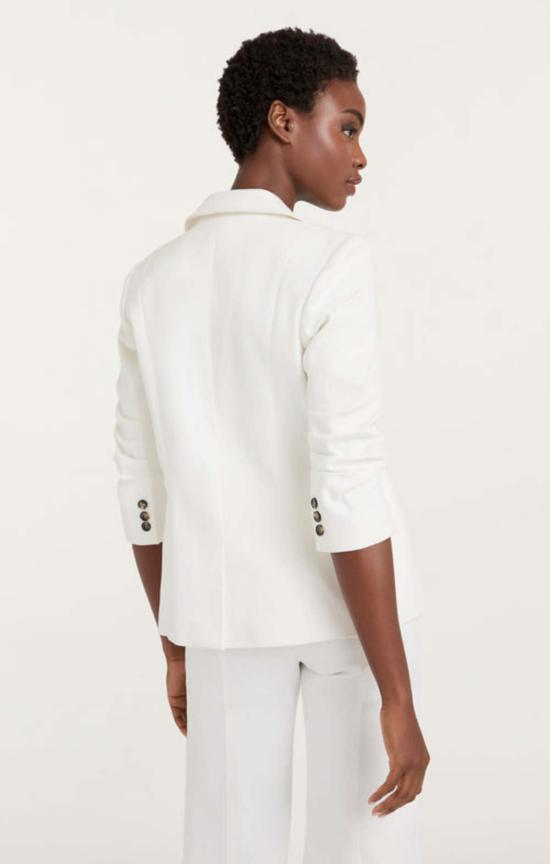  샹크 아 세트 수트 세트 Cinq à Sept Khloe 데님 블레이저 화이트 - CINQ A SEPT