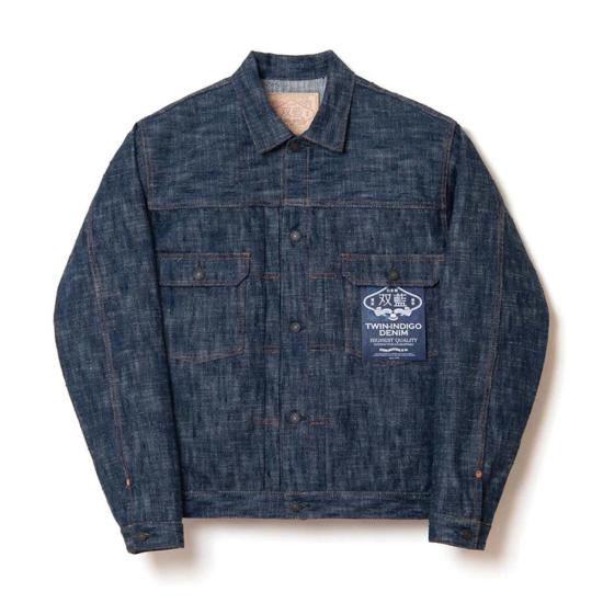  스튜디오 다치산 데님 자켓 Studio D'artisan D4603 더블 블루 데님 재킷 원워시