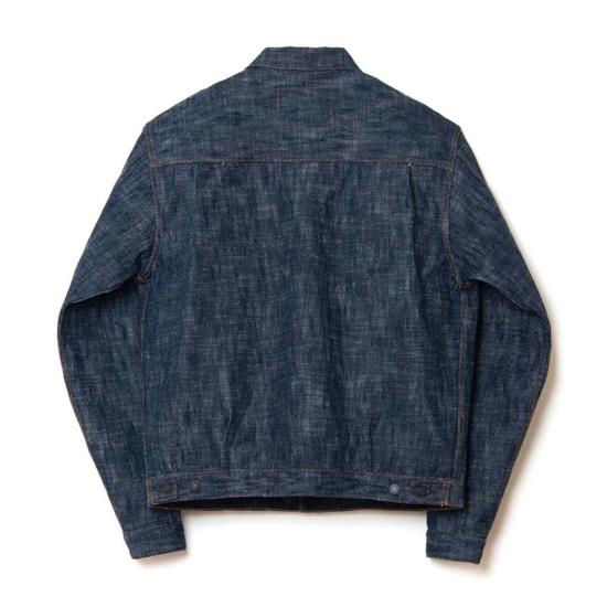  스튜디오 다치산 데님 자켓 Studio D'artisan D4603 더블 블루 데님 재킷 원워시 - STUDIO D'ARTISAN