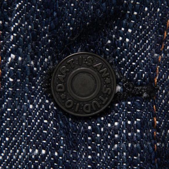  스튜디오 다치산 데님 자켓 Studio D'artisan D4603 더블 블루 데님 재킷 원워시 - STUDIO D'ARTISAN