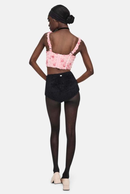  포러브앤레몬스 민소매 티셔츠 For Love & Lemons 스카이 버스티에 탑 핑크 - FOR LOVE & LEMONS