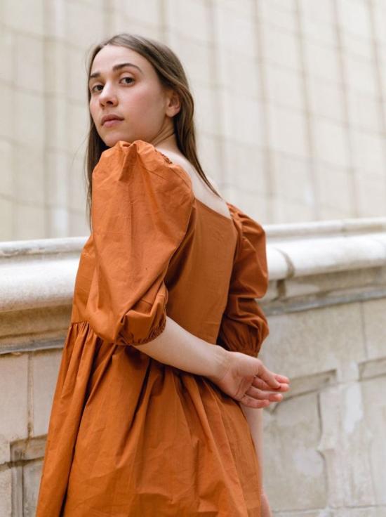  A Bronze Age 블라우스 청동기 시대 퍼프 슬리브 탑 - OTHER BRANDS